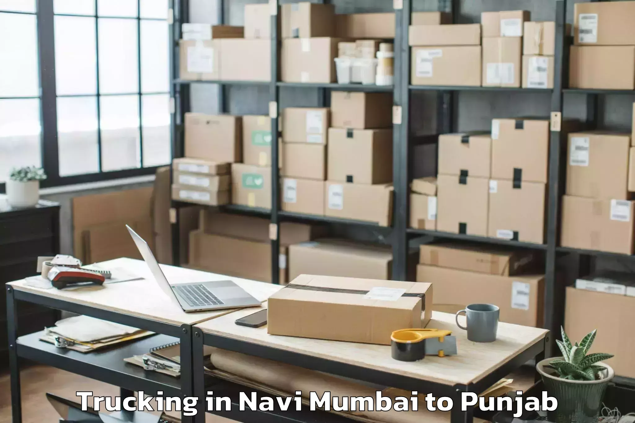 Easy Navi Mumbai to Firozpur Trucking Booking